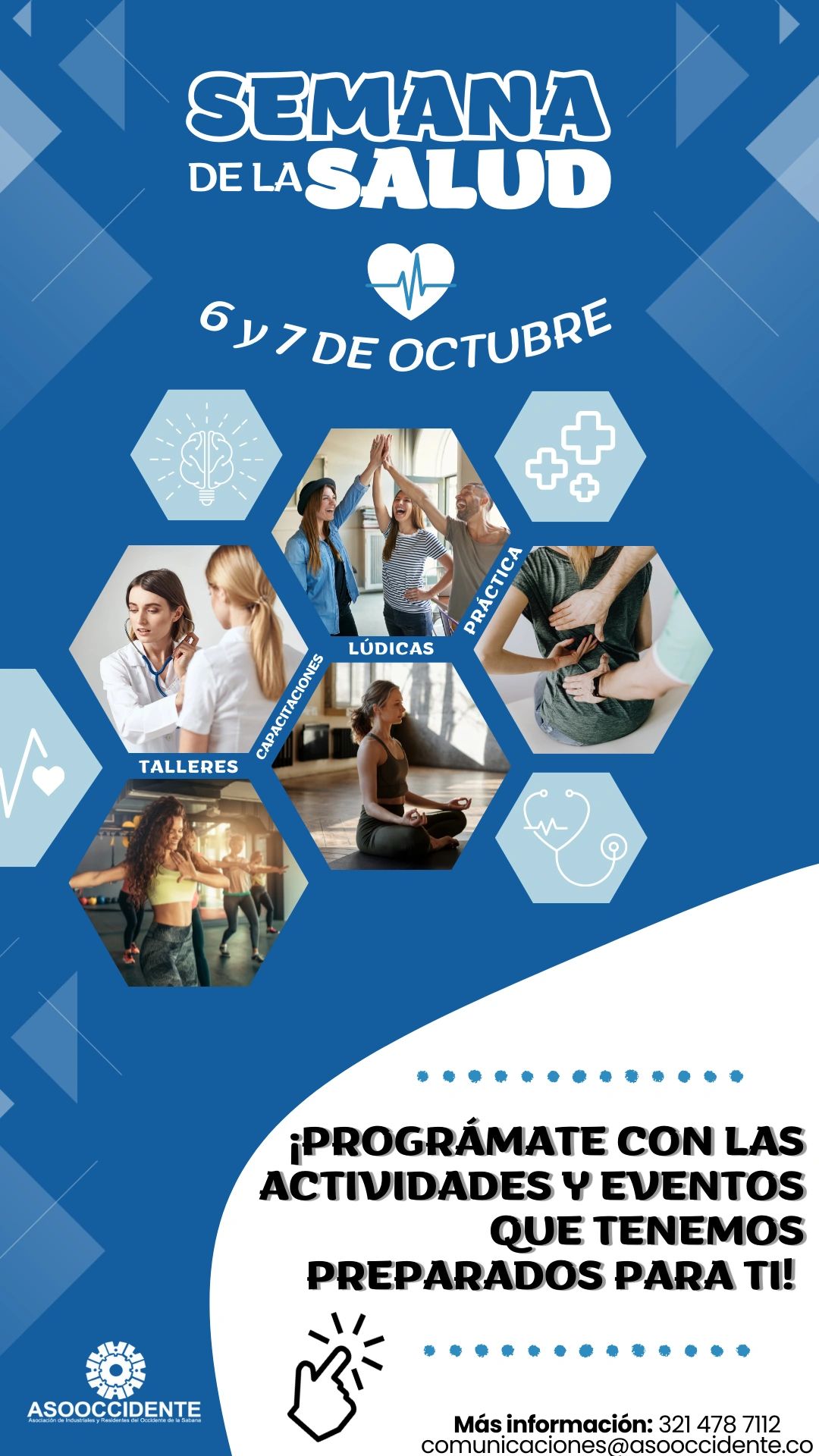 ¡ES MOMENTO DE PARTICIPAR EN NUESTRA SEMANA DE LA SALUD!⚕️